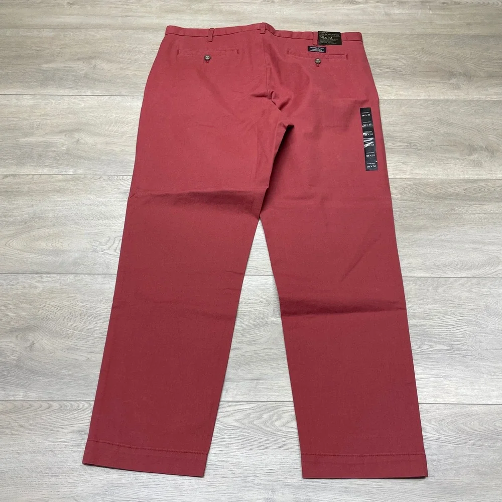 Banana Republic Mason Chino Pants Mens 38x32 Soho Rust Red Stretch S/338337